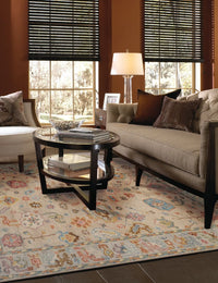 Elan IvoryWhite Hand-Knotted Wool Rug - Image 1