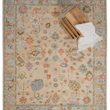 Elan IvoryWhite Hand-Knotted Wool Rug - Image 3