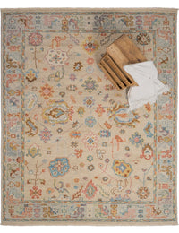 Elan IvoryWhite Hand-Knotted Wool Rug - Image 3