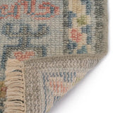Elan SilverGreyGreen Hand-Knotted Wool Rug - Image 5