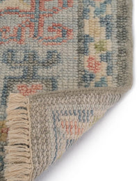 Elan SilverGreyGreen Hand-Knotted Wool Rug - Image 5