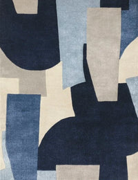 Element Abstract Hand-Tufted Wool Rug - Image 1