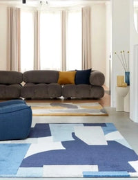 Element Abstract Hand-Tufted Wool Rug - Image 4