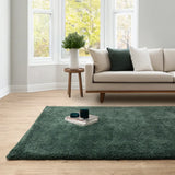 Emerald Solid Plush Shag Rug - Image 1