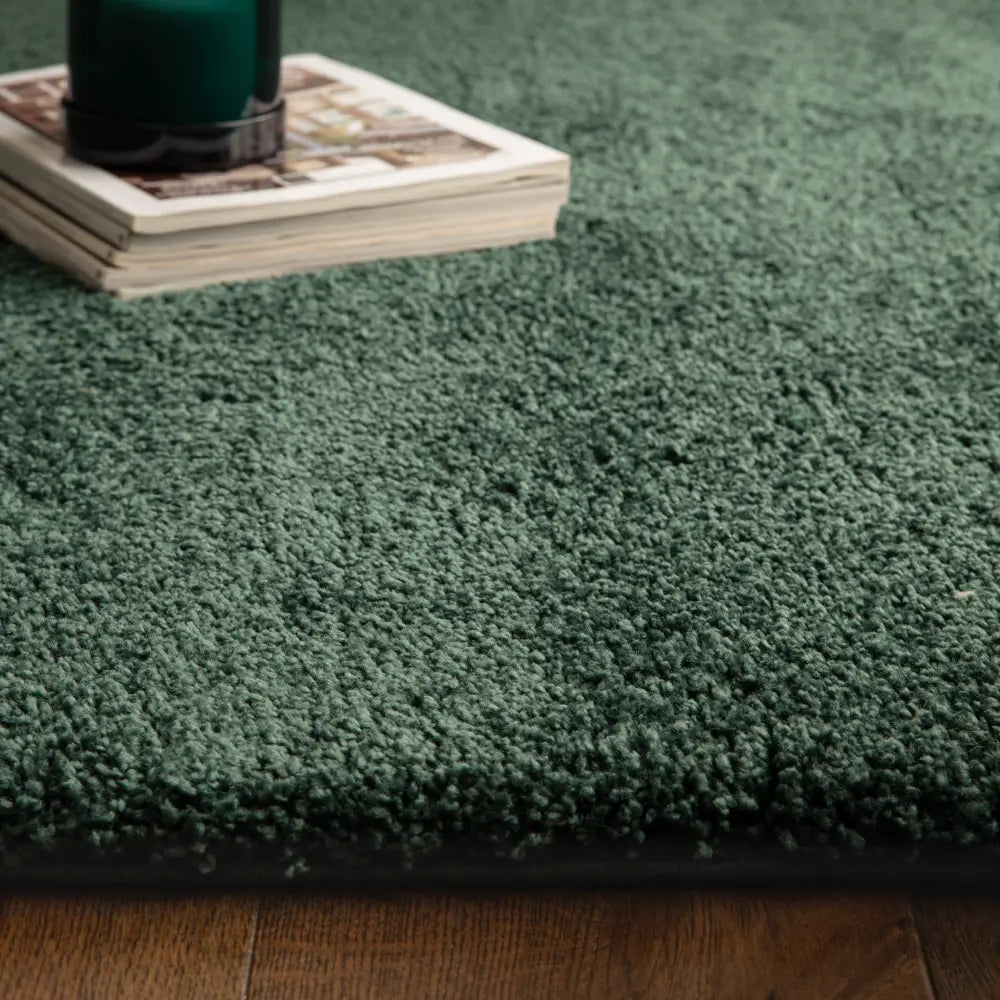 Emerald Solid Plush Shag Rug - Image 2