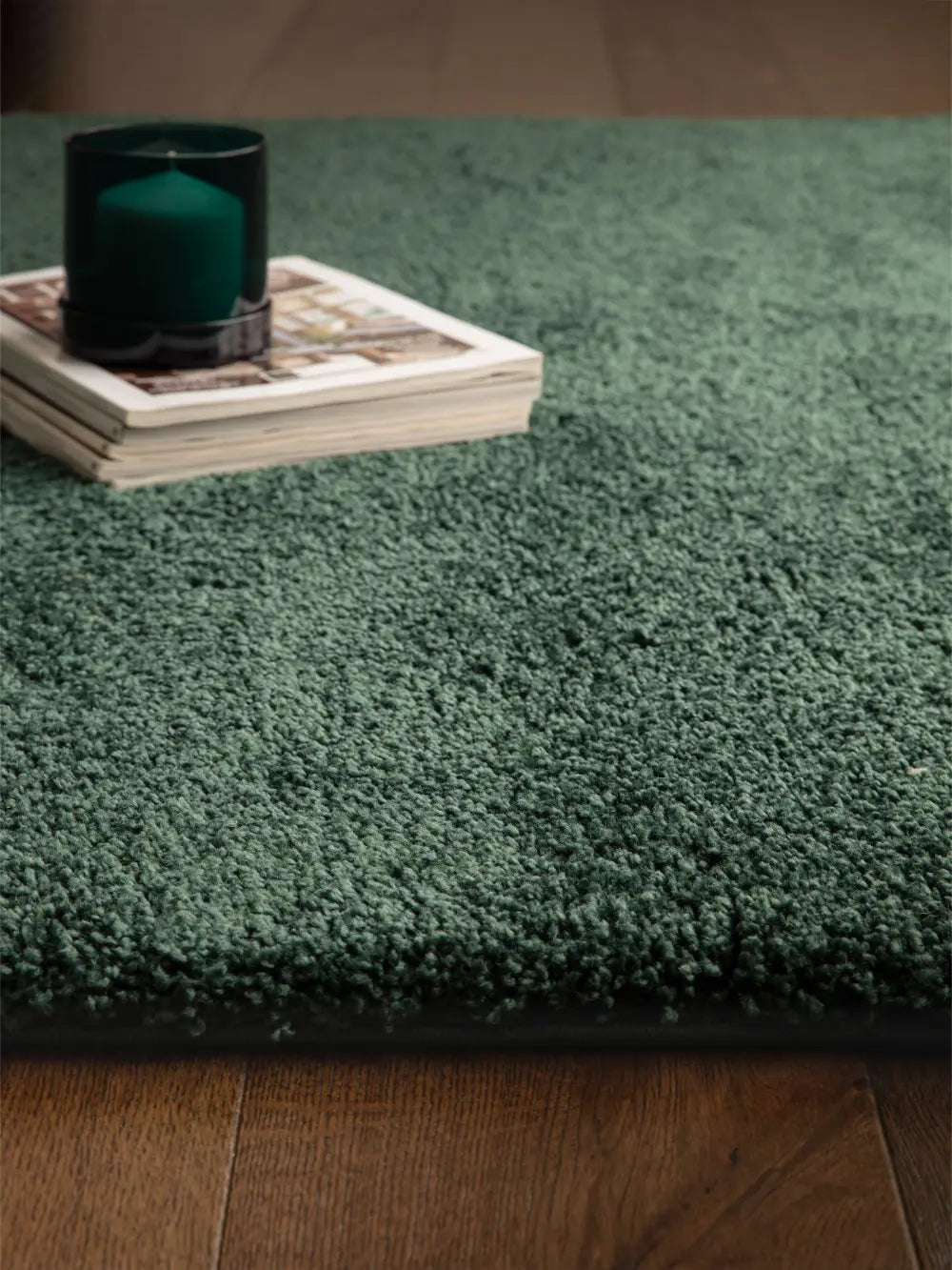 Emerald Solid Plush Shag Rug - Image 4