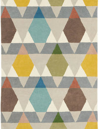 Estella Geometric Hand-Tufted Wool Rug - Image 1