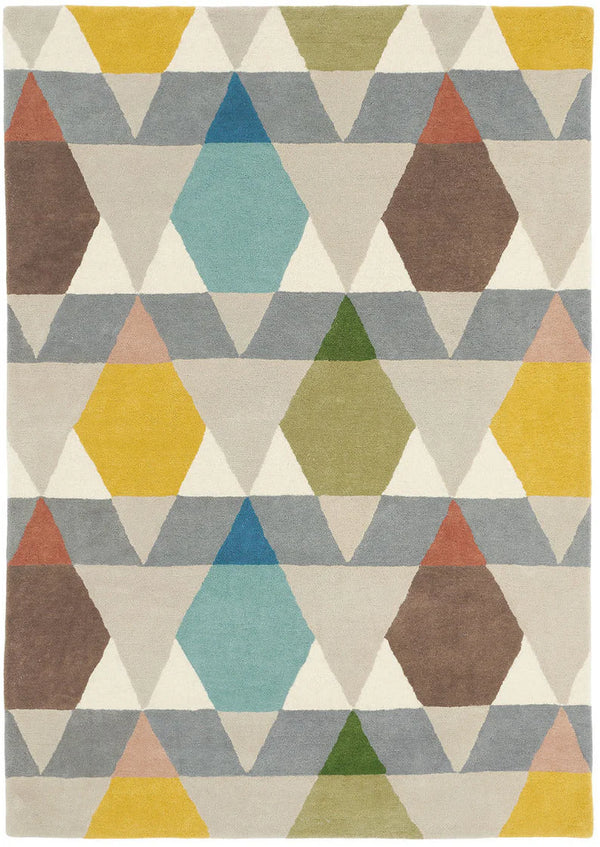 Estella Geometric Hand-Tufted Wool Rug - Image 1
