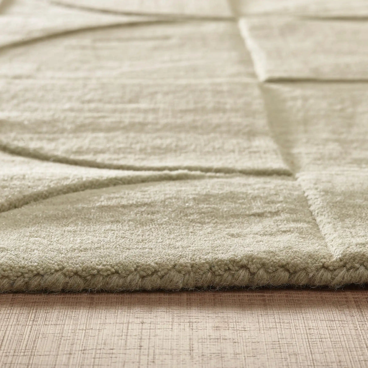 Eucalyptus Geometric Hand-Tufted Wool Rug - Image 2