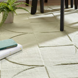 Eucalyptus Geometric Hand-Tufted Wool Rug - Image 3