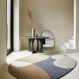 Fall Oval Hand-Tufted Wool Rug Oval Rug - Image 1