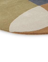 Fall Oval Hand-Tufted Wool Rug Oval Rug - Image 2