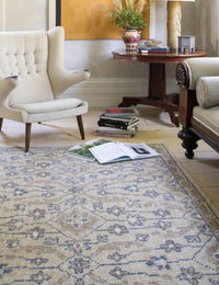 Finial Hand-Knotted Wool Rug - Image 1
