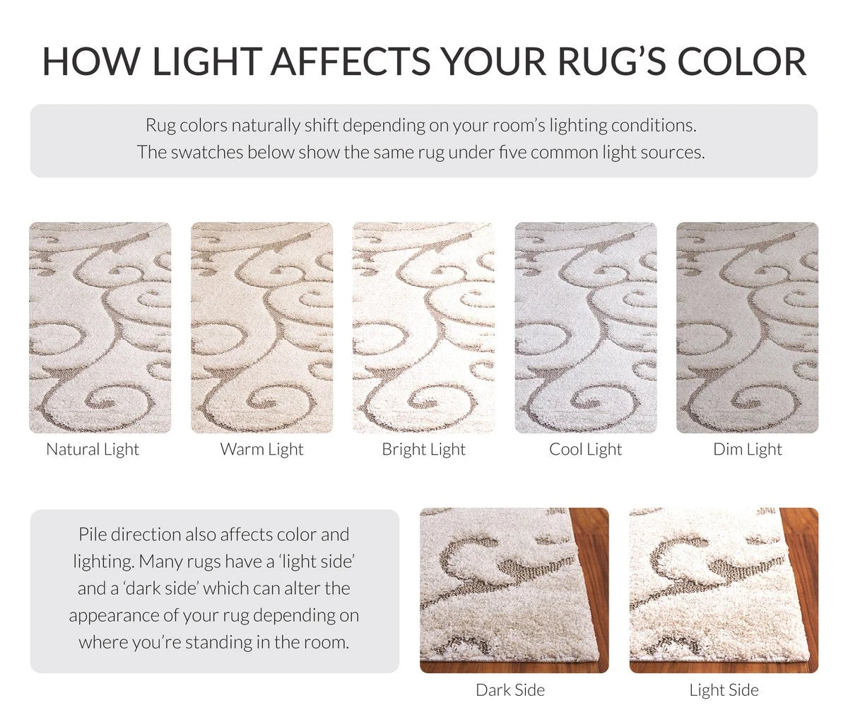 Florida Cream, Beige Plush Shag Rug Round Rug - Image 1