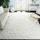 Florida Cream Floral Plush Shag Rug - Image 3