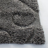 Florida Grey, Beige Plush Shag Rug Runner Rug - Image 1