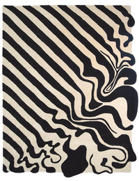 Fluid Irregular Hand-Tufted Wool Rug - Image 3