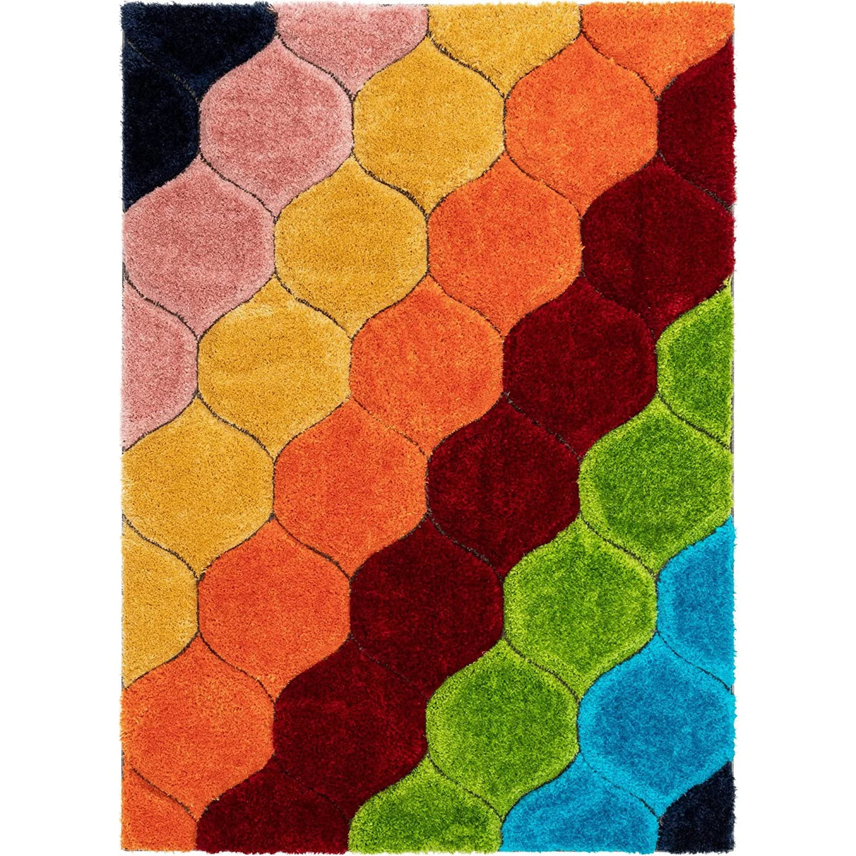 Football D Plush Shag Rug - Image 7