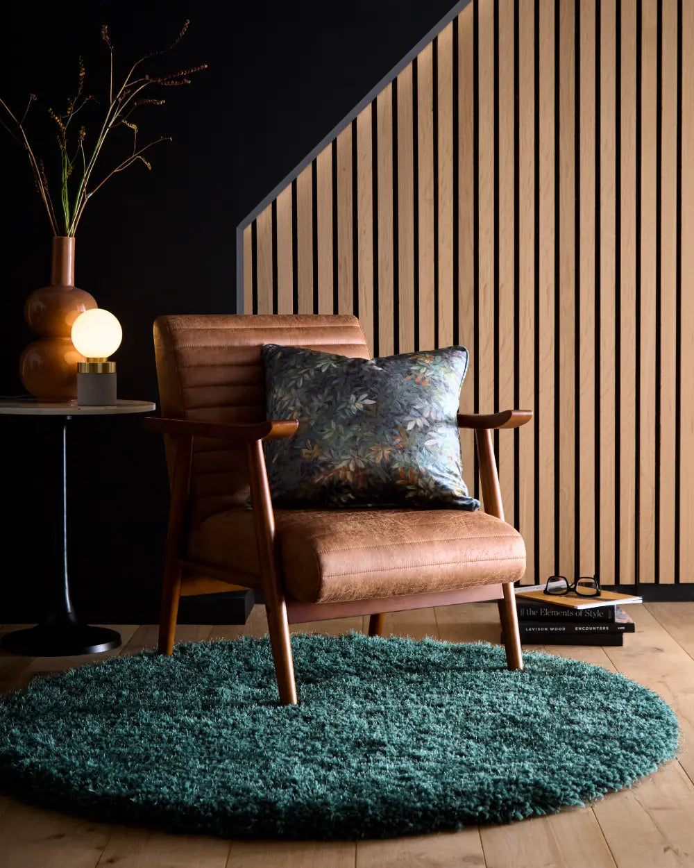 Forest Green Solid Plush Shag Rug - Image 3