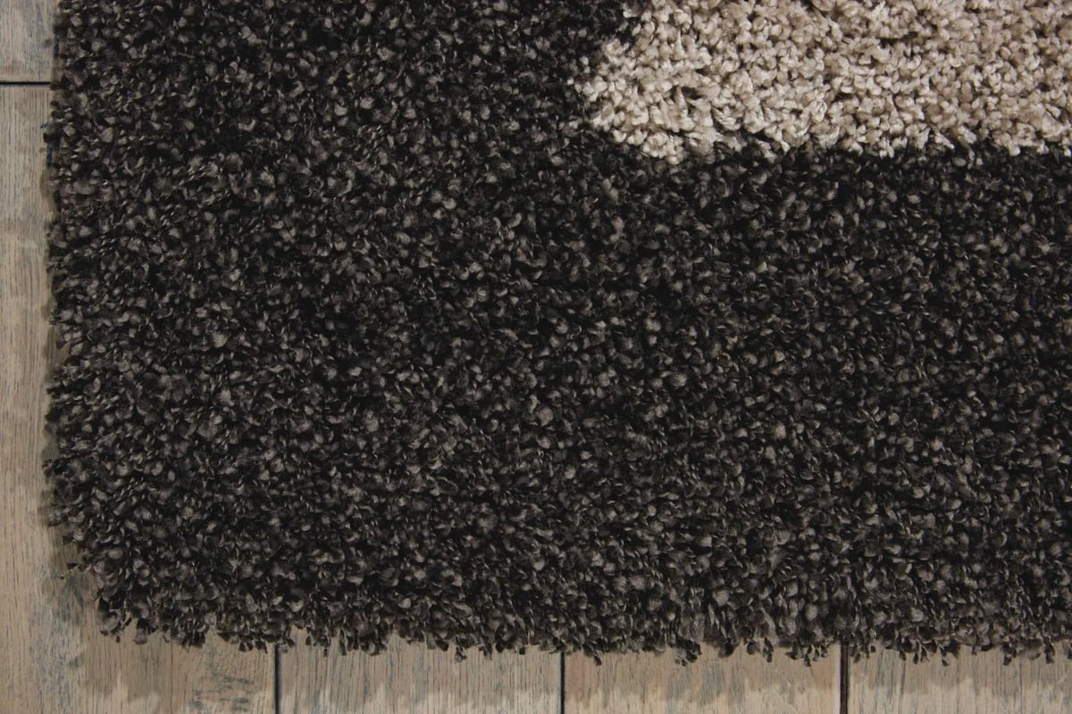 Frame Silver, Charcoal Modern Plush Shag Rug - Image 3