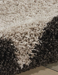 Frame Silver, Charcoal Modern Plush Shag Rug - Image 4