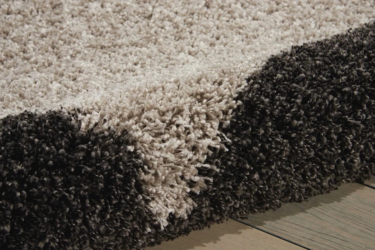 Frame Silver, Charcoal Modern Plush Shag Rug - Image 4