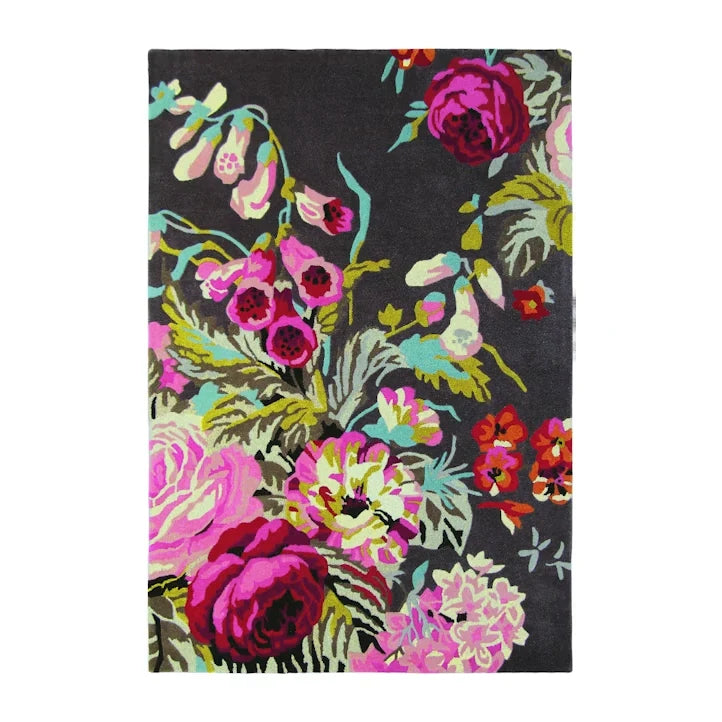 Garden Floral Hand-Tufted Wool Rug - Image 2