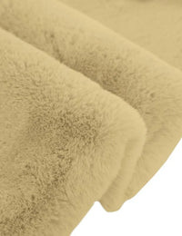 Gold Faux Rabbit Fur Rug - Image 2