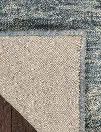 GRACE Blue Abstract Hand-Tufted Wool Rug - Image 2