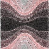 Grace Blush Gradiant Collection Plush Shag Rug - Image 2