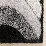Grace Charcoal Black Gradient Plush Shag Rug - Image 6