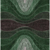Grace Green Gradiant Collection Plush Shag Rug - Image 2
