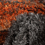 Grace Grey Orange Gradiant Collection Plush Shag Rug - Image 4