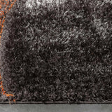 Grace Grey Orange Gradiant Collection Plush Shag Rug - Image 7