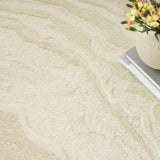 GRACE Ivory Abstract Hand-Tufted Wool Rug - Image 2