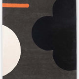 Graphite Abstract Hand-Tufted Wool Rug - Image 1