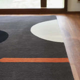Graphite Abstract Hand-Tufted Wool Rug - Image 2