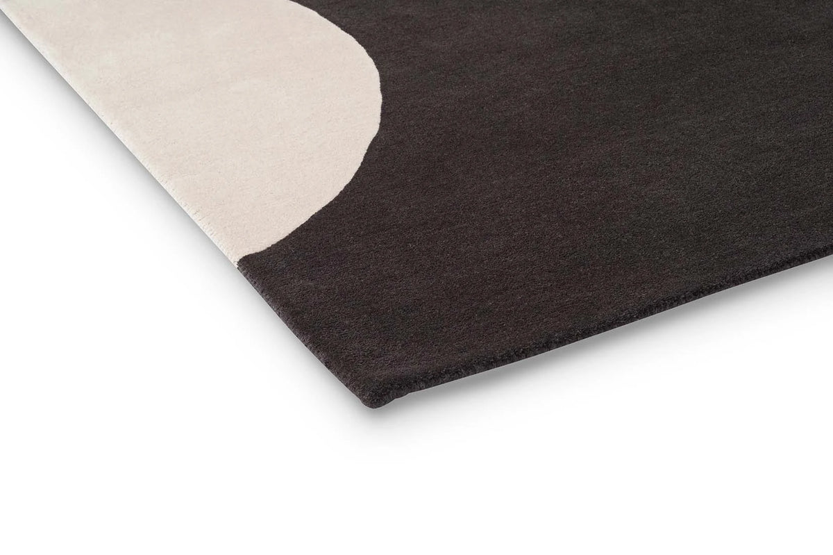 Graphite Abstract Hand-Tufted Wool Rug - Image 5