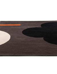 Graphite Abstract Hand-Tufted Wool Rug - Image 6