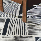 Greige Irregular Hand-Tufted Wool Rug - Image 2
