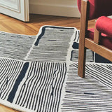 Greige Irregular Hand-Tufted Wool Rug - Image 3
