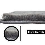 Grey Faux Rabbit Fur Rug - Image 6