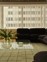 Grid Geometric Hand-Tufted Wool Rug - Image 1
