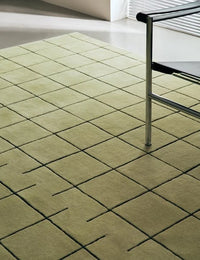Grid Geometric Hand-Tufted Wool Rug - Image 2