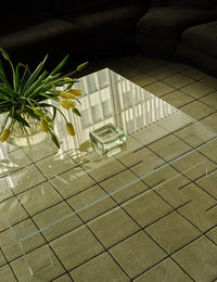 Grid Geometric Hand-Tufted Wool Rug - Image 5
