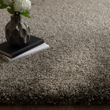 Gunmetal Solid Plush Shag Rug - Image 2