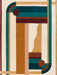 Hacienda Abstract Hand-Tufted Wool Rug - Image 1