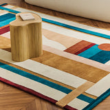 Hacienda Abstract Hand-Tufted Wool Rug - Image 2