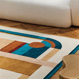 Hacienda Abstract Hand-Tufted Wool Rug - Image 4