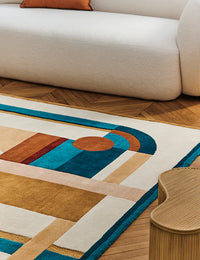 Hacienda Abstract Hand-Tufted Wool Rug - Image 4